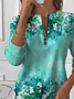 Imitation Cashmere Crew Neck Casual Sweater