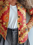 Women's Floral Print Casual Button Cardigan