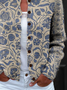 Women's Floral Print Casual Button Cardigan