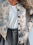 Women's Floral Print Casual Button Cardigan