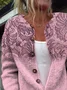 Ethnic Knitted Crew Neck Cardigan