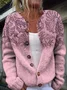 Ethnic Knitted Crew Neck Cardigan