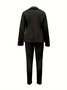 Women's Elegant Two-Piece Set Nude Fashion Button Slim Lapel Anti-Wrinkle Fabric Top Pants