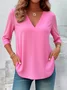 Casual Plain Cotton T-Shirt