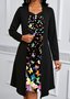 Crew Neck Casual Dress With No