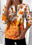 Stand Collar Regular Fit Casual Halloween Sweatshirt