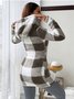 Casual Hoodie Color Block Trench Coat