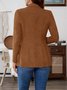 Casual Cotton Plain Regular Fit Blazer