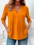 Casual Plain Cotton T-Shirt