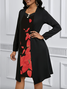 Floral Regular Fit Casual Cotton Dress With No