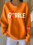 Casual Regular Fit Turkey Sweatshirt