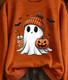 Women'S Casual Halloween Print Sweatshirt