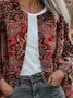 Women's Floral Print Casual Autumn Cardigan