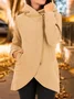 Casual Plain Hoodie Jacket
