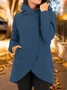 Casual Plain Hoodie Jacket