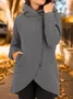 Casual Plain Hoodie Jacket