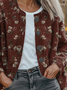 Women's Floral Print Casual Autumn Cardigan