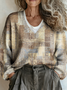 V Neck Casual Sweater