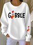 Casual Regular Fit Turkey Sweatshirt