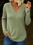 Cotton Plain Casual Regular Fit T-Shirt