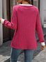 Casual Cotton Regular Fit Color Block T-Shirt