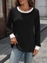 Casual Cotton Regular Fit Color Block T-Shirt
