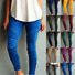 Plain Regular Fit Casual Leggings
