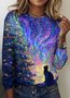 Casual Animal Crew Neck Cotton T-Shirt
