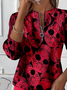 Women's Halloween Skull Print Casual Zipper Neck Long Sleeve Sweatshirt