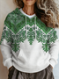 Loose Ethnic Ethnic Hoodie Sweater