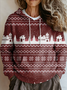 Hoodie Loose Christmas Ethnic Sweater