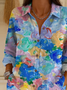 Loose Casual Gradient Pattern Shirt