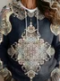 Hoodie Vintage Loose Ethnic Sweater