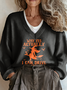 V Neck Halloween Loose Casual Sweater