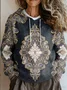 Hoodie Vintage Loose Ethnic Sweater