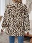 Regular Fit Cotton Polka Dots Casual Jacket