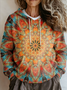 Hoodie Geometric Vintage Sweater