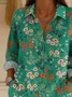 Vintage Loose Shirt Collar Shirt