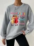 Women's I Hope We Are Friends Until We're Old , Best Friend Waffle Sweatshirt