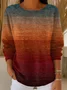 Casual Abstract Sweater