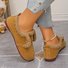 Plain Patent Leather Shallow Shoes