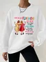 Women's I Hope We Are Friends Until We're Old , Best Friend Waffle Sweatshirt