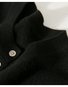 Crew Neck Simple Plain Regular Fit Cardigan
