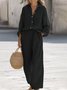 Women's Split Joint Plain Daily Going Out Two-Piece Set Khaki Casual Spring/Fall Top With Pants Matching Set