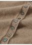 Crew Neck Simple Plain Regular Fit Cardigan