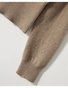 Crew Neck Simple Plain Regular Fit Cardigan