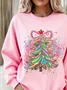 Loose Christmas Tree Casual Sweatshirt
