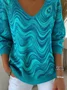 Casual Regular Fit Cotton Ombre Sweater