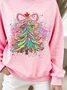 Loose Christmas Tree Casual Sweatshirt