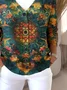 Loose Vintage V Neck Cardigan